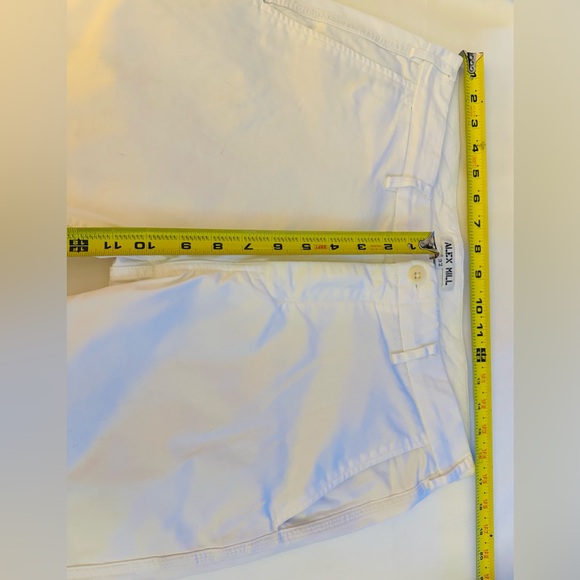 $145 ALEX MILL Pants Mens 32x30” Flat Front Chino Oat Milk Stretch Tapered Hem - Picture 11 of 12